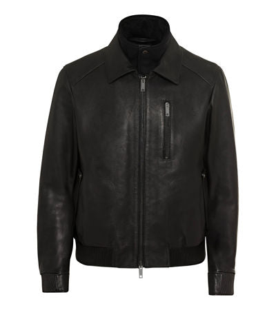 50Y Targa Leather Jacket blk 50