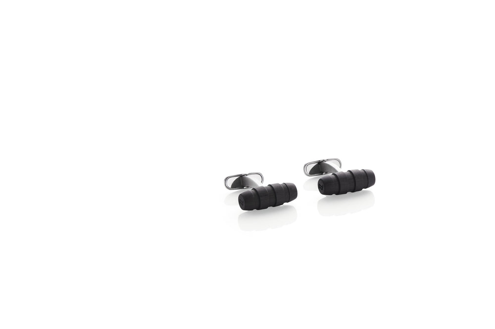GROOVES 2.0 CARBON CUFFLINKS